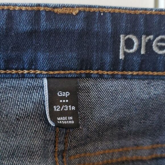 GAP PREMIUM BOOTCUT JEANS DARK WASH SIZE 12 / 31 STRETCH COTTON - Picture 4 of 10